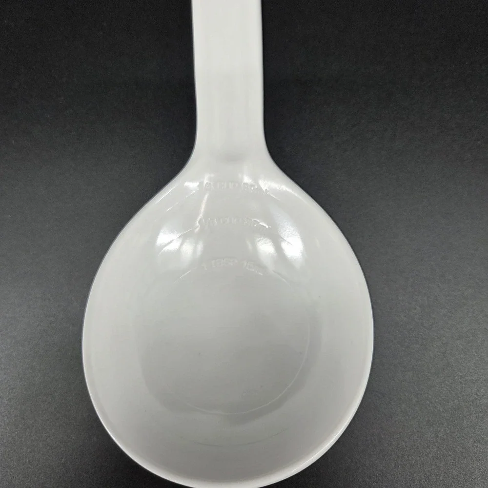 Trudeau Hellinger Design White Melamine Measuring Mixing Spoon 2904 1/4 Cup 60ml
